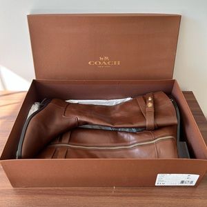 Coach Linette Calf Leather Boots